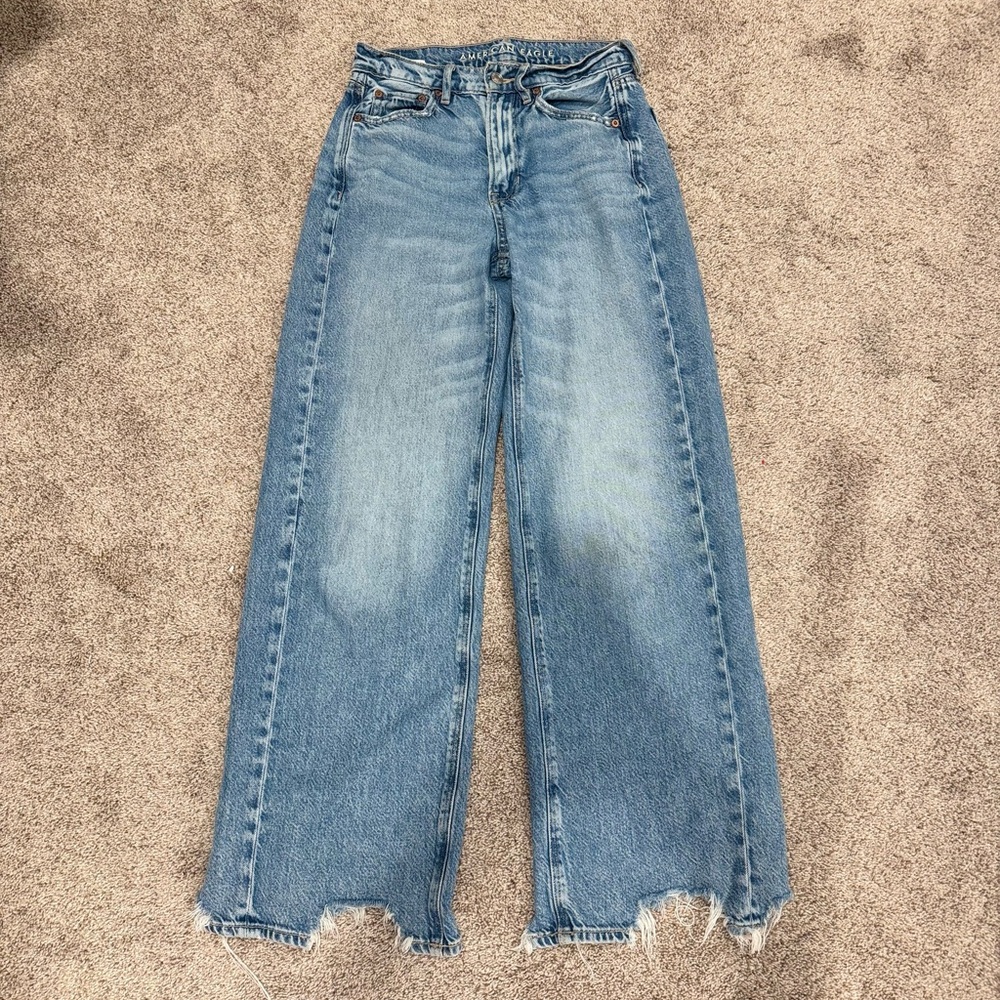 American Eagle Outfitters Blue Straight Leg Jeans